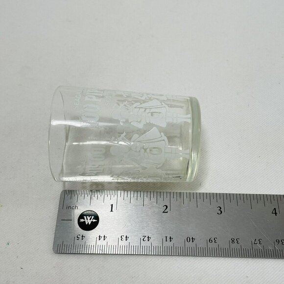 100 Pipers Shot Glass Seagram Scotch Whisky 2oz Clear Logo Drink Souvenir Small - Picture 8 of 12